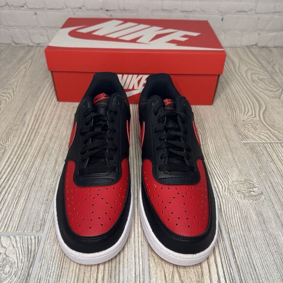 Nike Court Vision Lo NN Sneakers Men’s 11 Black Red FJ0685-010 New main image 5